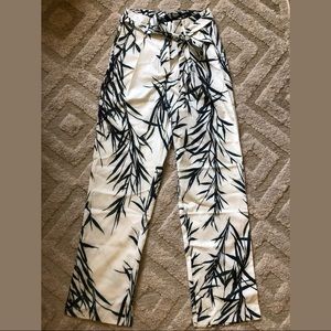 Leafy Trousers with Belt